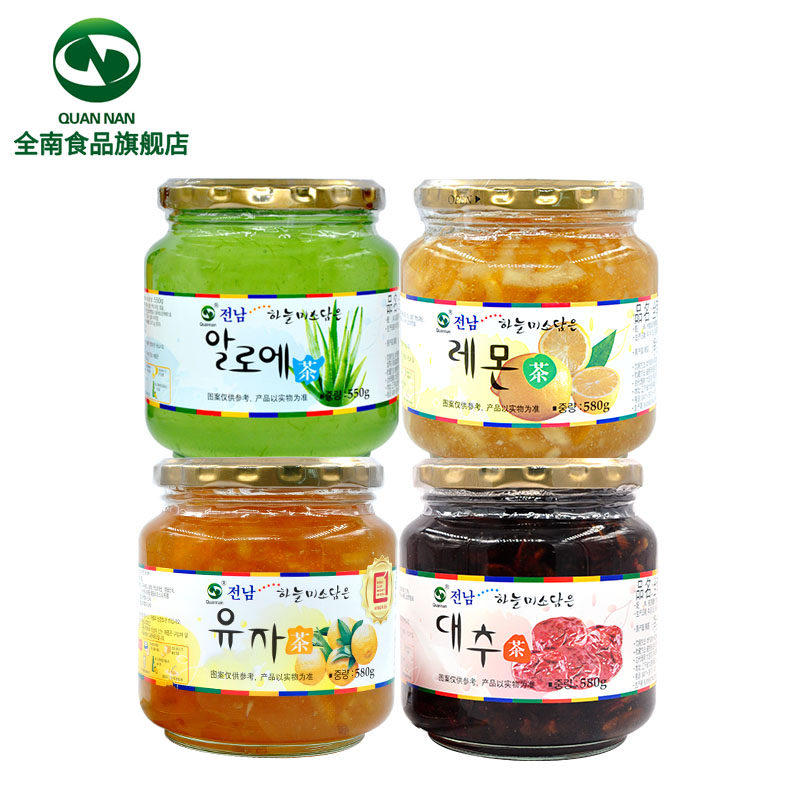 【全南旗舰店】韩国进口多口味果茶 quannan食品蜂蜜果味茶