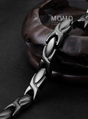 日本防辐射保健多层钛钢情侣手链