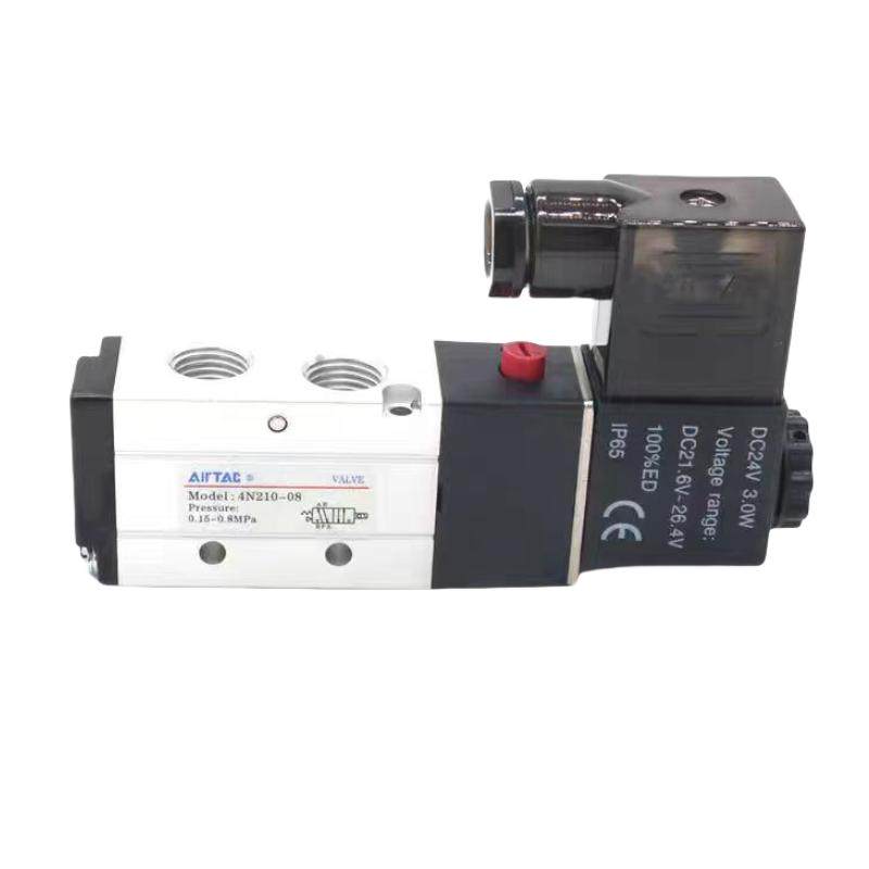 亚德客原装正品电磁阀4N210-08 4N110-06二位五通气动控制阀DC24V,淘宝优惠券,粉丝福利购,淘宝优惠卷