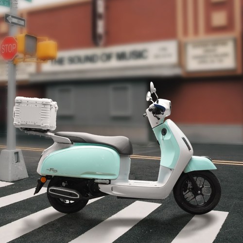 适用五羊本田NWF125尾箱铝合金摩托车后备箱复古圆角改装尾箱架 - 图2