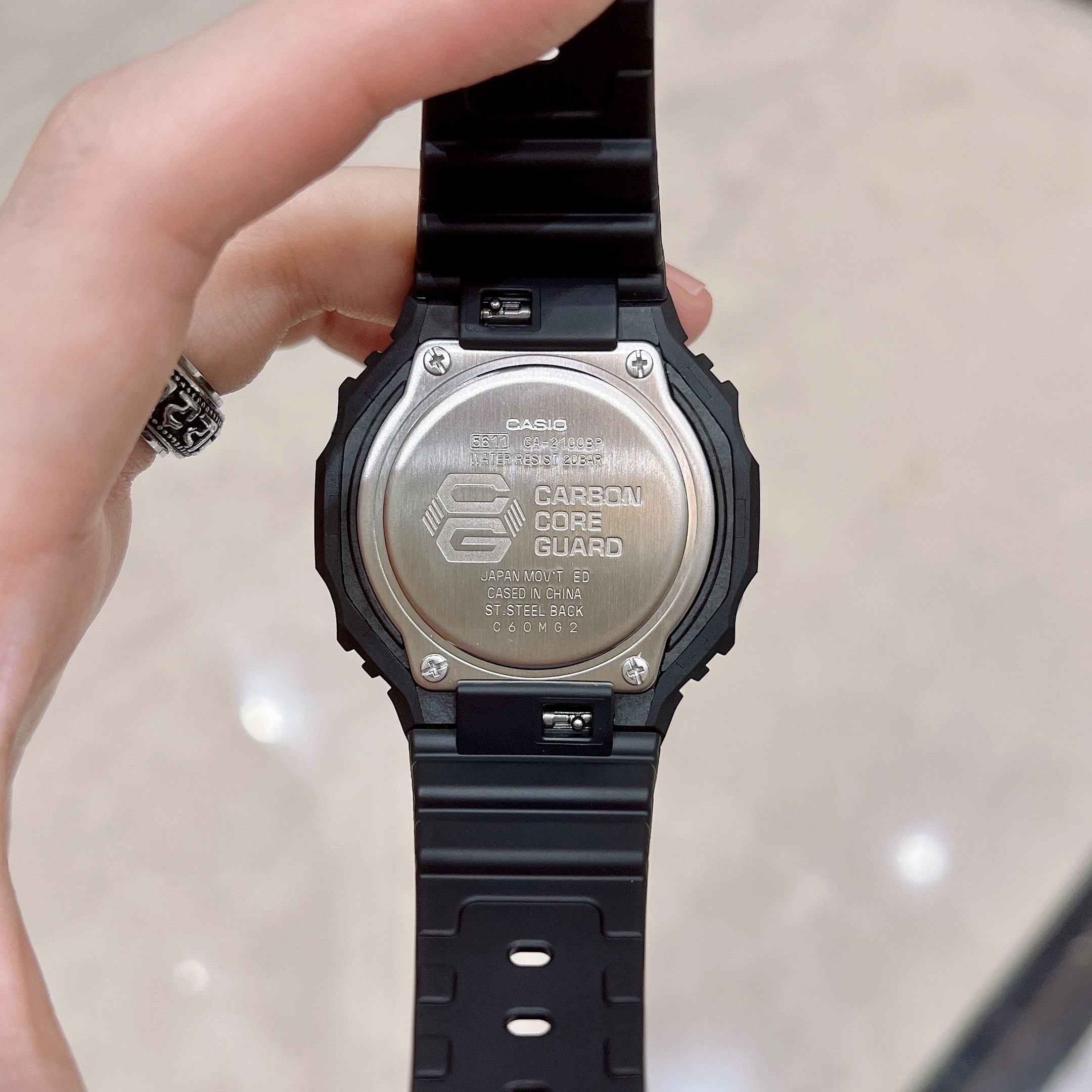 卡西欧G-SHOCK蓝色腰果花硬碰硬手表GA-2100BP-1A GW-B5600BP 700-图2