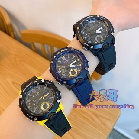 CASIO Casio G-SHOCK octagonal haze blue waterproof shockproof watch male GA- 2000SU-2A HC