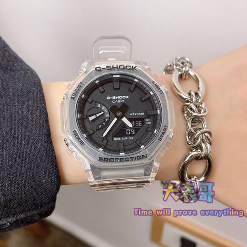 卡西欧G-SHOCK潮流八角形碳纤维农家橡树手表男GA-2110ET-8A/2A - 图2