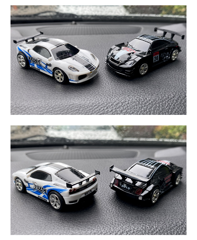 超小迷你型遥控车可乐易拉罐高速漂移赛车摇控小跑车充电动小汽车 - 图0