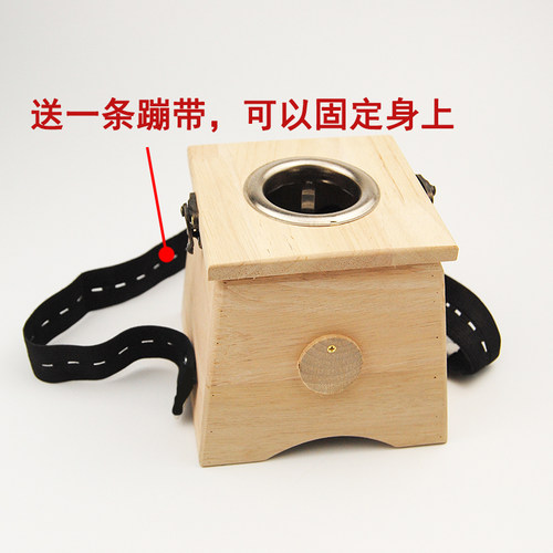 4cm艾灸盒随身灸家用雷火灸器具3厘米单孔实木温灸器艾灸盒双孔 - 图0