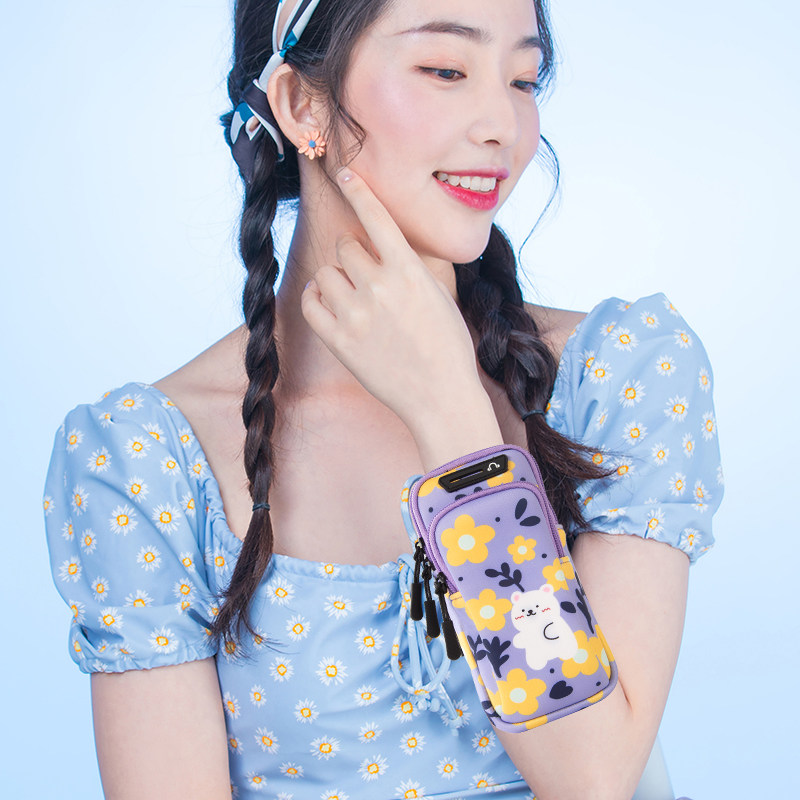 Good-looking and cute running mobile phone arm bag for outdoor morning running