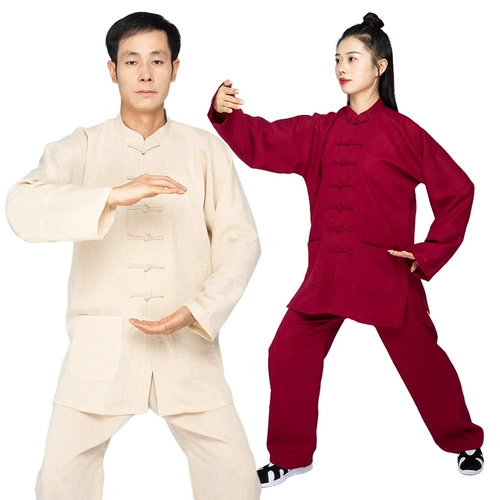 Летнее белье боевые искусства Тайджи одежда, практикующая халат, даосский житель боевых искусств, производительность медитации, хлопка и белья в дышах.