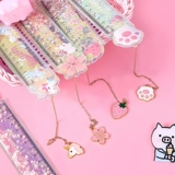 Креативная мультяшная милая линейка, канцтовары для школьников, подвеска