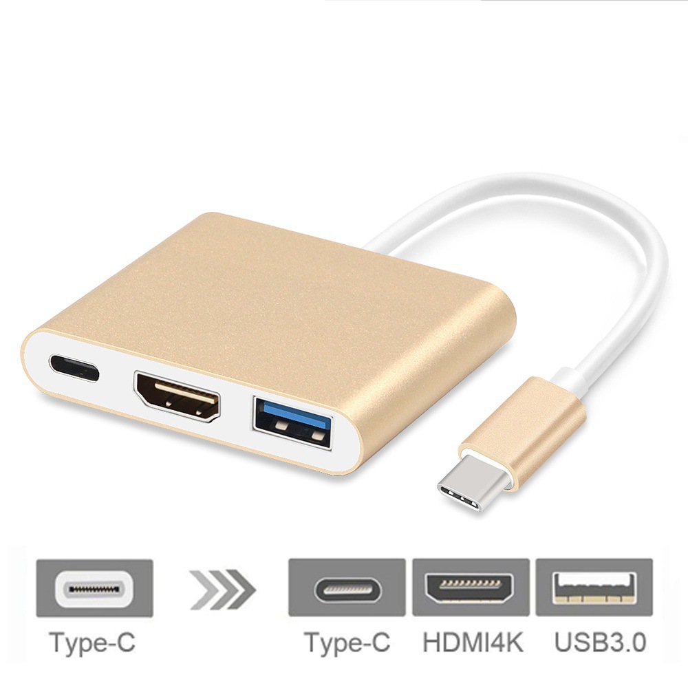 type-c转hdmiusb3.0type-c to3in1 4Kswitch转换三合一扩展坞 - 图2