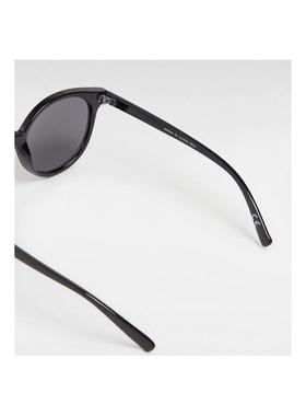 代购VANS女士太阳镜防紫外线遮光抗强光清晰视野圆形黑色全框