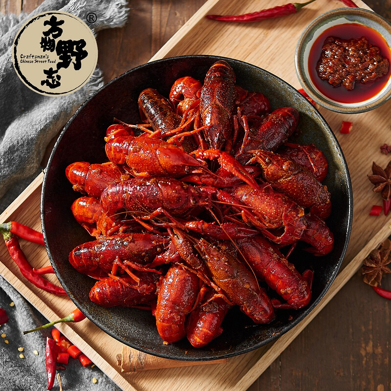 方物野志旗舰店葛瑞的油焖小龙虾 3斤 麻辣十三香小龙虾 熟食 净虾1kg加热即食0