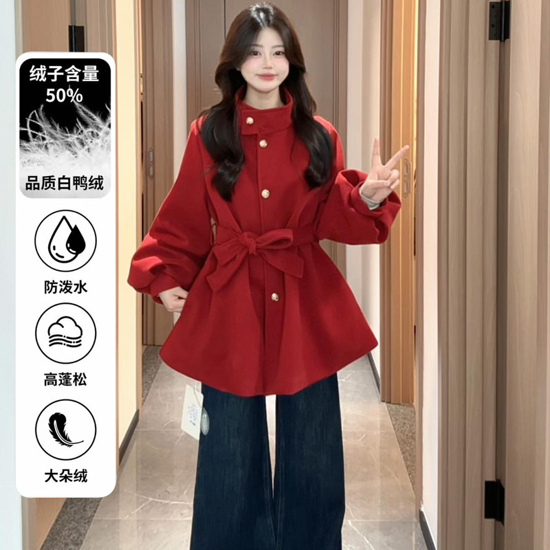 【羽绒内胆】BULE蓝色星球冬季2026年保暖加厚呢子大衣毛呢外套女,淘宝优惠券,粉丝福利购,淘宝优惠卷