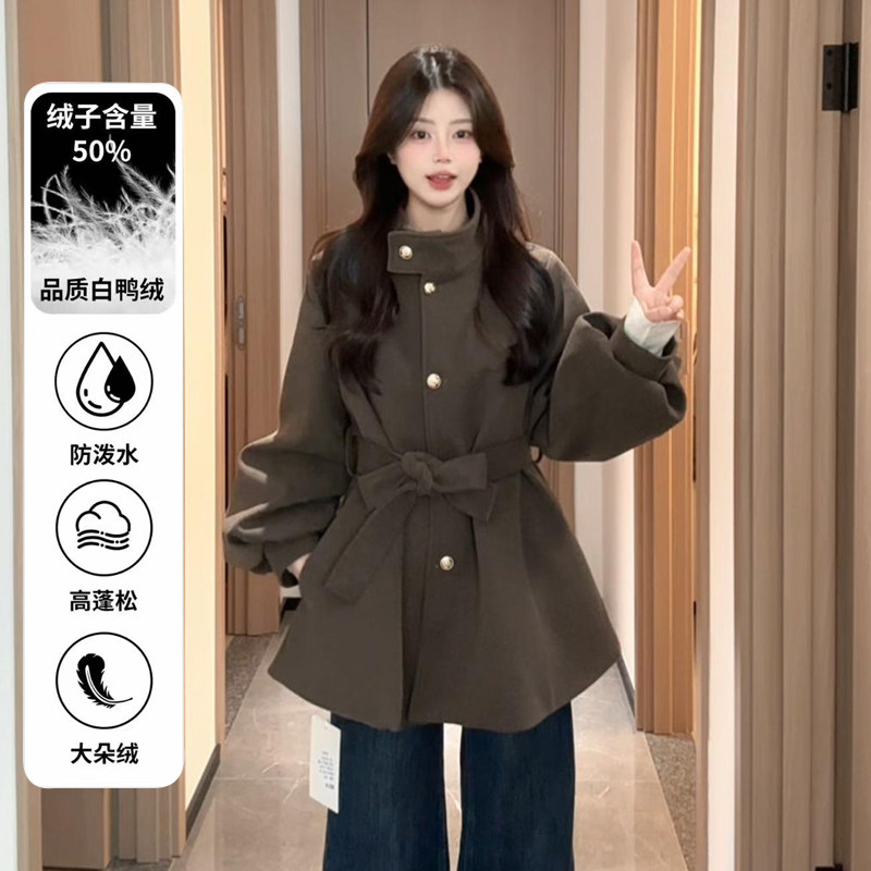 【羽绒内胆】BULE蓝色星球冬季2026年保暖加厚呢子大衣毛呢外套女,淘宝优惠券,粉丝福利购,淘宝优惠卷