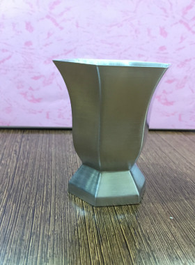 道士水盂圣水杯纯锡六角杯八角杯