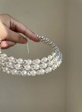 法式复古多层珍珠项链时尚配礼服精致轻奢高级网红爆款配饰品