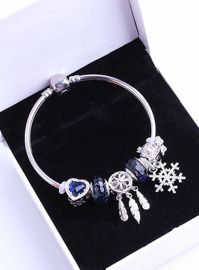 潘家风繁星童话深蓝雪花微镶手链