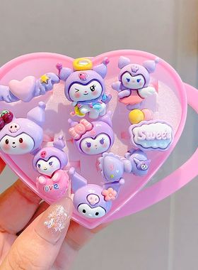 儿童戒指女童公主可爱卡通饰品首饰盒指环配饰女孩生日礼物开口款