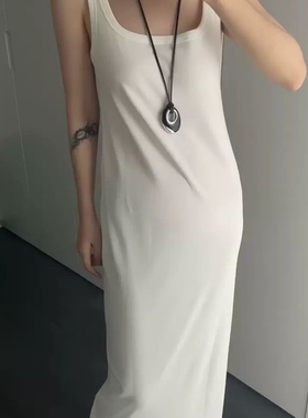 非金属皮质项链 高级长款皮绳吊坠项链自由打结可调节百搭毛衣链