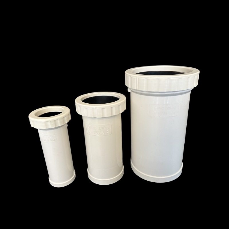 PVC螺纹伸缩节 110加长伸缩节 双节塑料排水管件螺纹伸缩节补偿器,淘宝优惠券,粉丝福利购,淘宝优惠卷