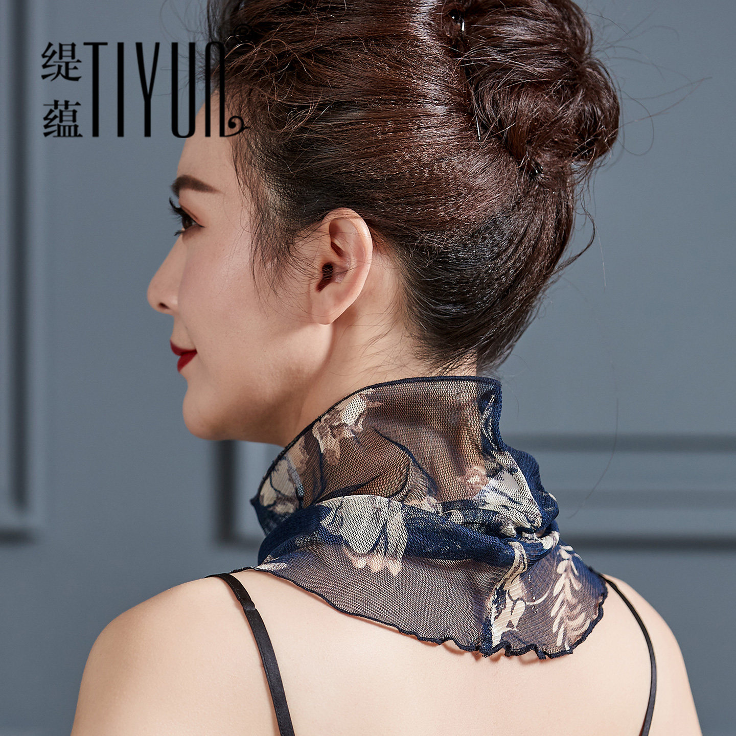 围脖夏季薄款女防晒桑蚕丝脖子假领子真丝围巾套头小丝巾护颈脖套,淘宝优惠券,粉丝福利购,淘宝优惠卷