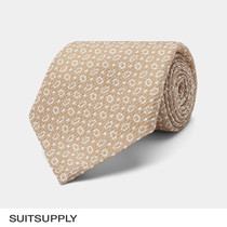 (New product in spring and summer) SUITSUPLY-brown cotton tux mens tie