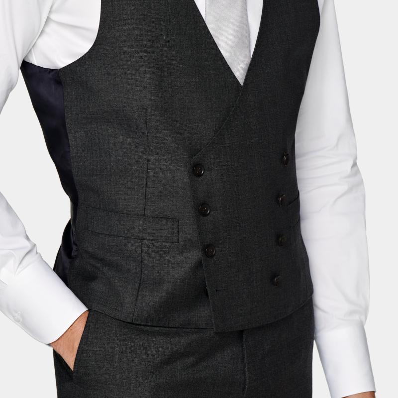 SUITSUPPLY深灰色男士西装背心马甲四季经典款,淘宝优惠券,粉丝福利购,淘宝优惠卷