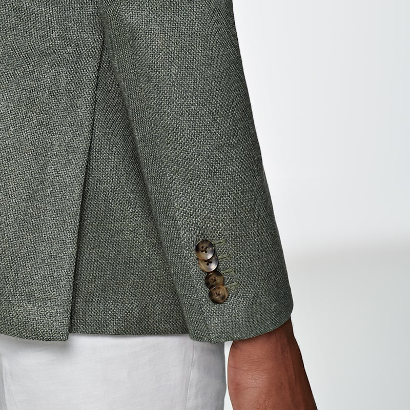 SUITSUPPLY-Havana绿色羊毛丝麻羊绒混纺商务休闲男西装上衣,淘宝优惠券,粉丝福利购,淘宝优惠卷