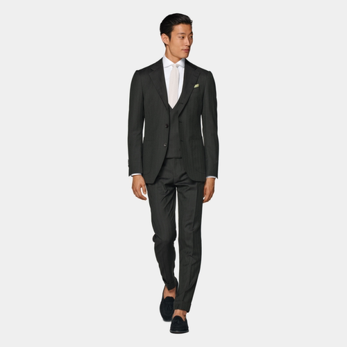 SUITSUPPLY深绿色男士背心马甲西装内搭四季经典款商务休闲 - 图1