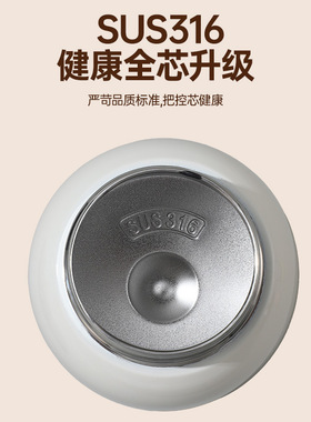 儿童保温杯大容量双饮卡通学生吸管杯316不锈钢高颜值女便携水杯