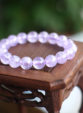 天然薰衣草晶手链紫水晶手串