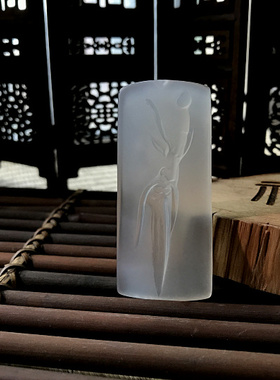 天然玉髓禅意无相佛精工关公吊坠