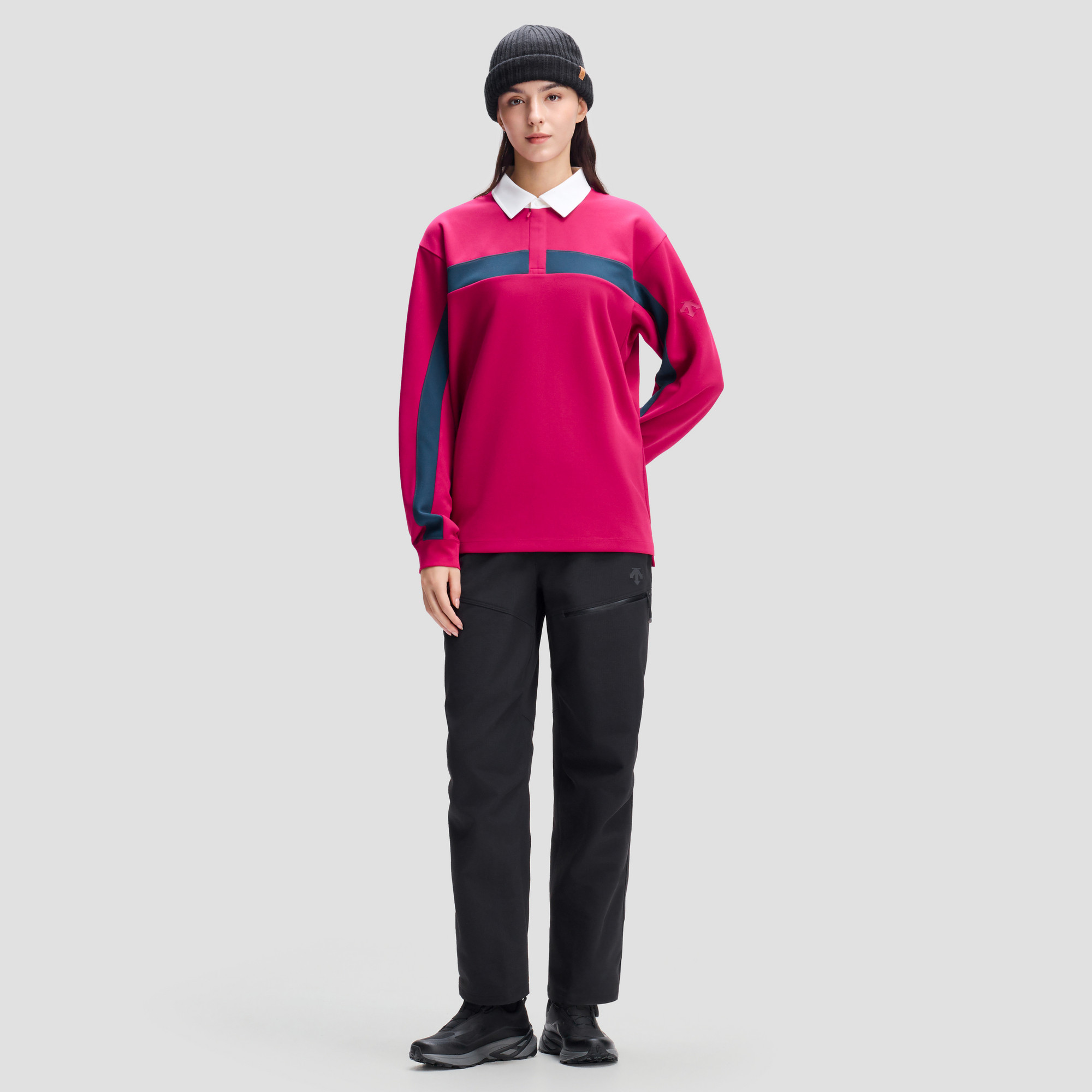 【吴磊同款】DESCENTE迪桑特男女同款防泼水加绒耐磨运动长裤,淘宝优惠券,粉丝福利购,淘宝优惠卷