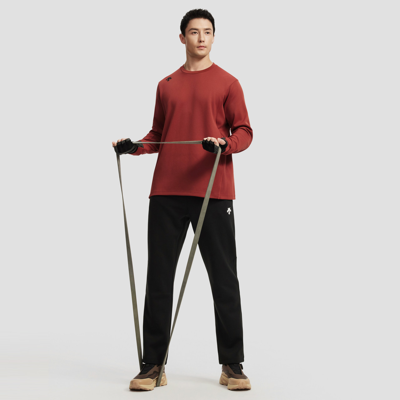 DESCENTE迪桑特TRAINING综训训练运动健身男士长袖针织衫套头卫衣,淘宝优惠券,粉丝福利购,淘宝优惠卷