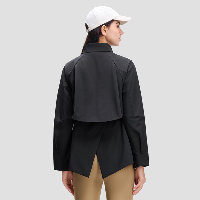DESCENTE Desante WOMEN STUDIO ຊຸດຂອງແມ່ຍິງກັນນ້ໍາ, breathable ແລະອົບອຸ່ນເຄື່ອງນຸ່ງຫົ່ມຝ້າຍຜະລິດຕະພັນໃຫມ່
