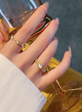 轻奢小众设计ins潮风高级猫眼石