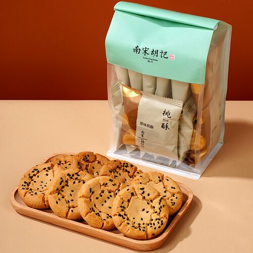 南宋胡记桃酥饼干礼盒办公室零食中式糕点解馋桃酥伴手礼节日送人 - 图1