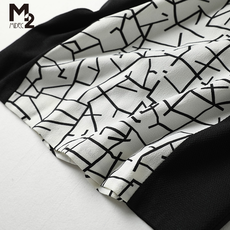 M2女装品牌折扣针织连衣裙夏季短袖小个子休闲妈妈宽松显瘦长裙 - 图1