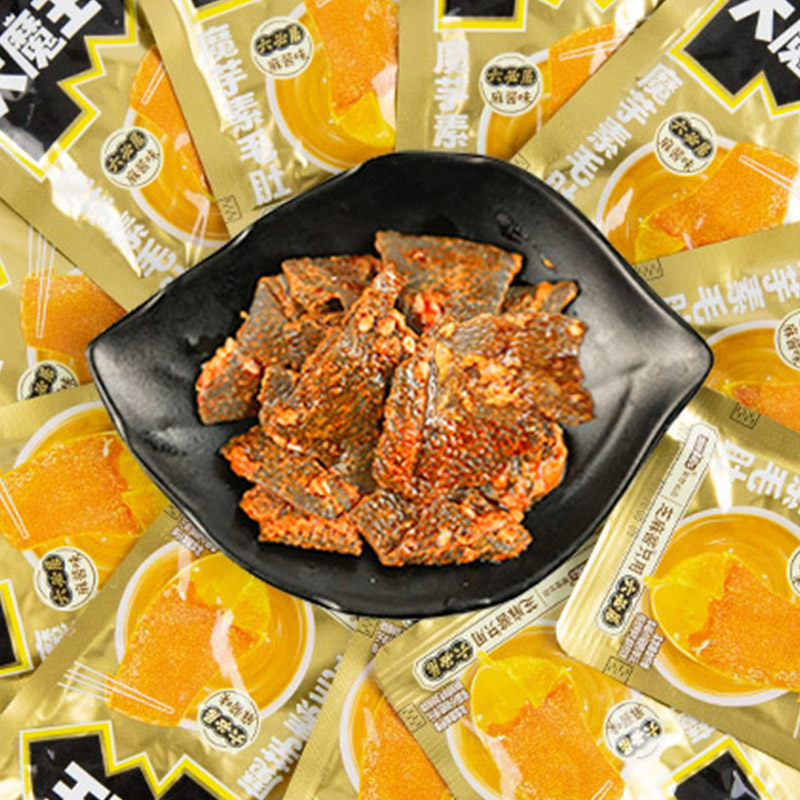 盐津铺子大魔王魔芋素毛肚六必居麻酱味小吃零食休闲食品解馋辣爽,淘宝优惠券,粉丝福利购,淘宝优惠卷