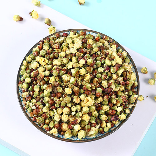 徽锄头绿萼梅白梅花中散绿鄂梅花茶绿梅花红玫瑰花茶干花节茶 - 图2