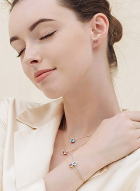 意大利og项链饰品简约彩色925