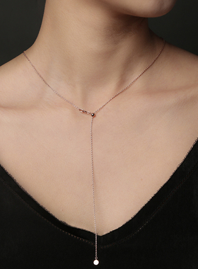 diy饰品原创银镀金吊坠项链