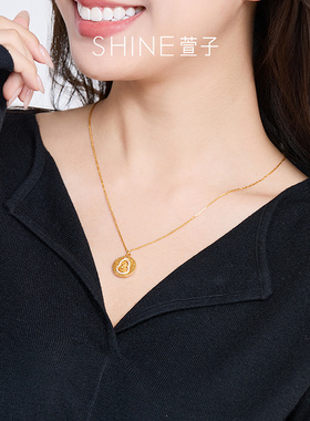 SHINE萱子新中式镂空葫芦项链