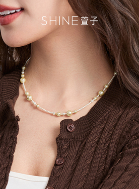 简约优雅串珠项链设计感