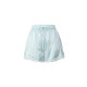 Lefame lace pleated ກົງກັນຂ້າມກິລາບາດເຈັບແລະສັ້ນ A-hem ສີຂຽວອ່ອນ