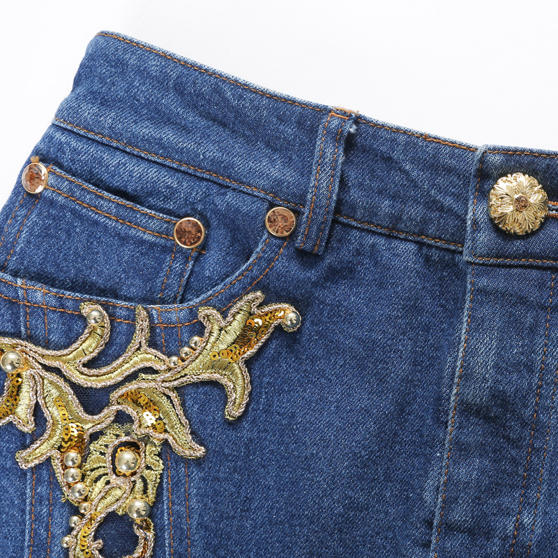 【乘风破浪姐姐同款】拉飞姆牛仔裤裙 lefame休闲裤