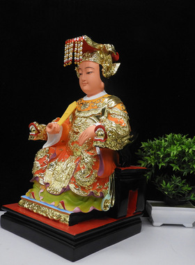 西王母树脂神像瑶池金母神像西王母娘娘西山老母道像彩绘包邮摆件