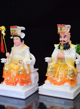 龙王龙母实心玉石粉龙王爷龙宫娘