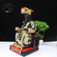 Resin statue of King of Hell, Lord of Hell, black and blue 12 inches