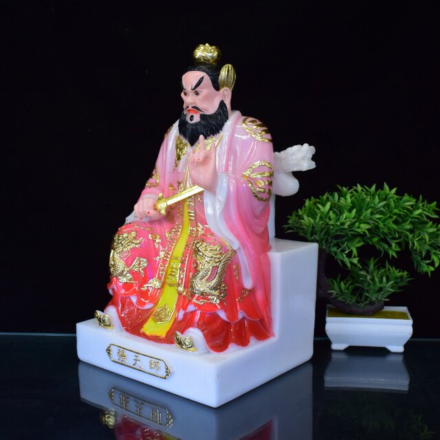Jufu Longhu Mountain Zhang Tianshi Zhang Daoling statue resin home worship town house ornaments 16 inches ancestor Zhang Tianshi