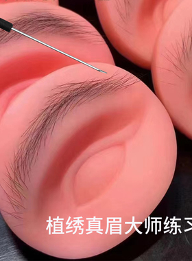 植绣眉毛练习毛发专用纹绣针野生眉线条针绣眉手工笔练习模块套装